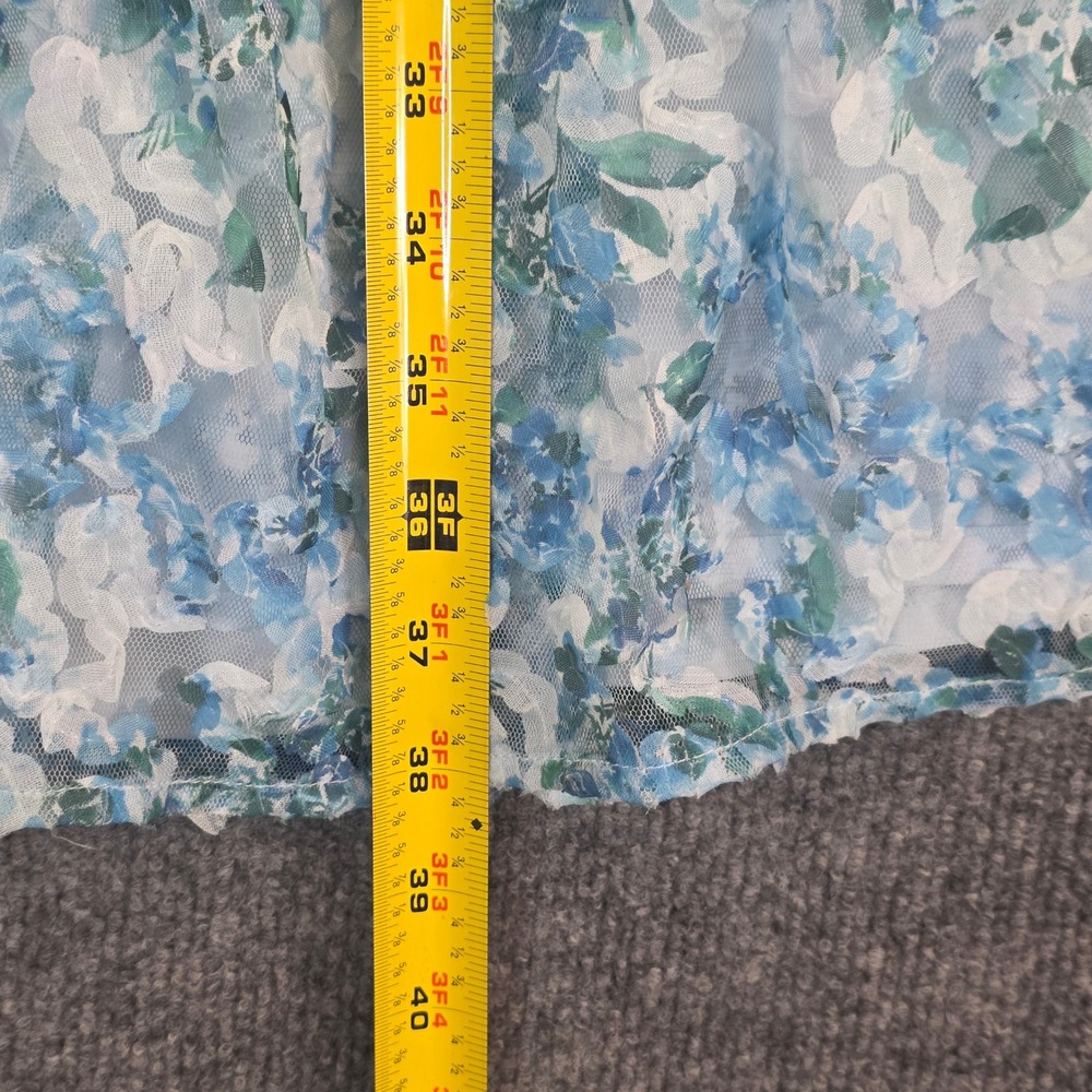 Tuckernuck Organza Palmerston Dress Water's Edge Hydrangea XL Feminine Whimsical - Picture 14 of 16